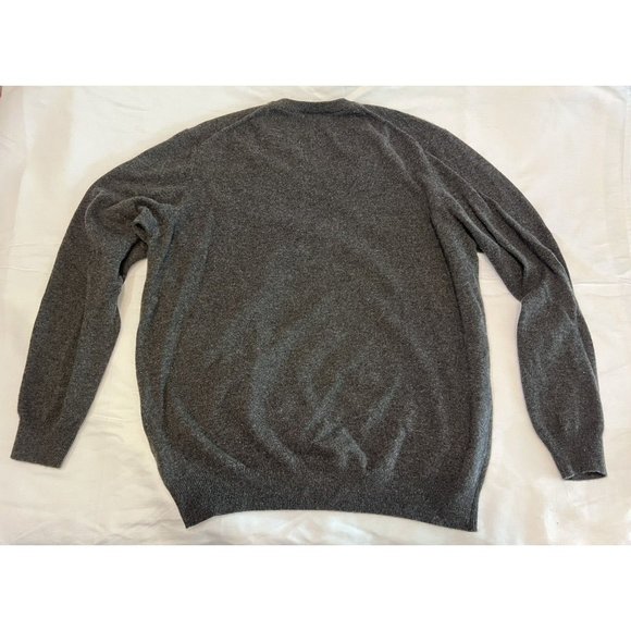 Enzo Mantovani Mens Cashmere V-Neck Knit Sweater Size XXL Charcoal Gray New BNWT - Picture 6 of 9